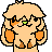 Pixel art animation of Sundae licking the screen.